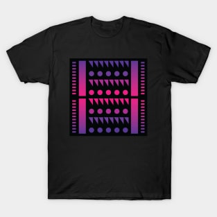 “Dimensional Waves” - V.2 Purple - (Geometric Art) (Dimensions) - Doc Labs T-Shirt